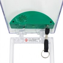 STI 6533/G Stopper emergency call point cover with built-in sounder